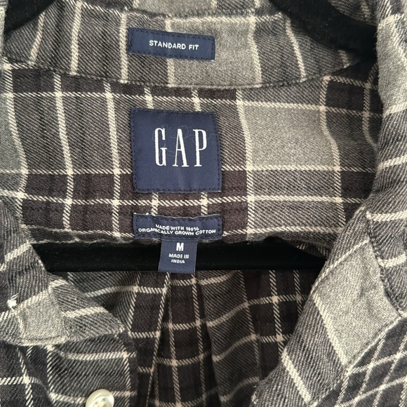 Gap Men’s Grey Flannel Shirt - Picture 3 of 3